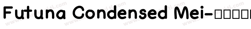 Futuna Condensed Mei字体转换